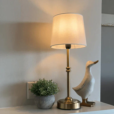 LED Retro Fabric Cordless Tischlampe