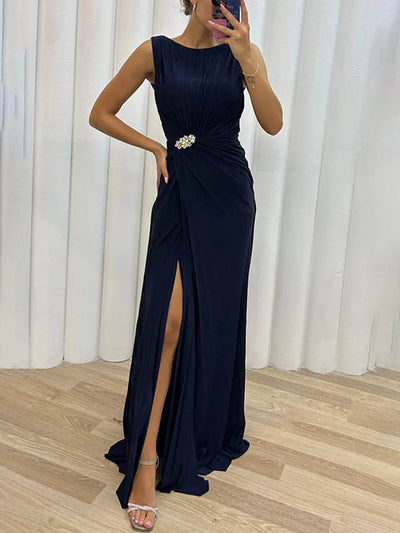 Isabella™ - Plissiertes Maxi-Abendkleid