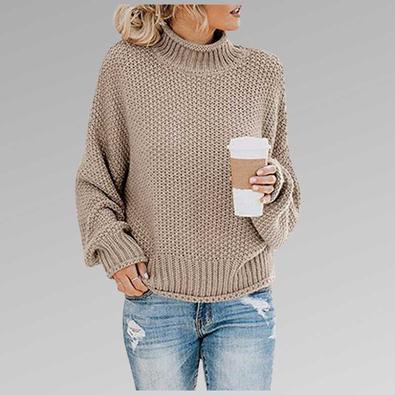 Olivia | Pullover mit hohem Kragen
