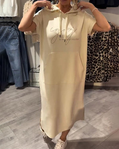 Saskia™ - Lässiges Hoodie-Kleid