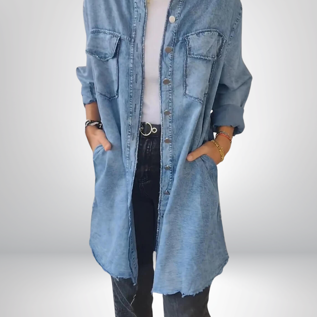 Daisy – Stilvolle und vielseitige langärmelige Jacke mit Kragen