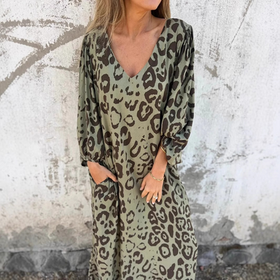 Denise | Auffälliges Leopardenkleid für täglichen Chic