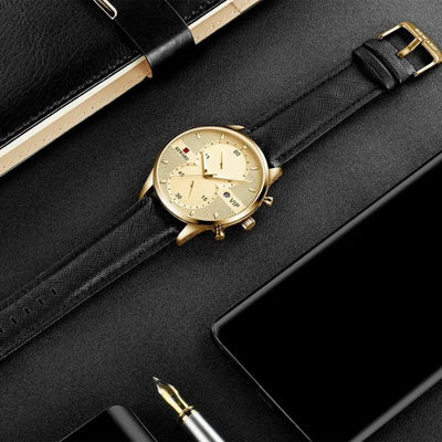 Luxuriöser Chronograph Quarzuhr