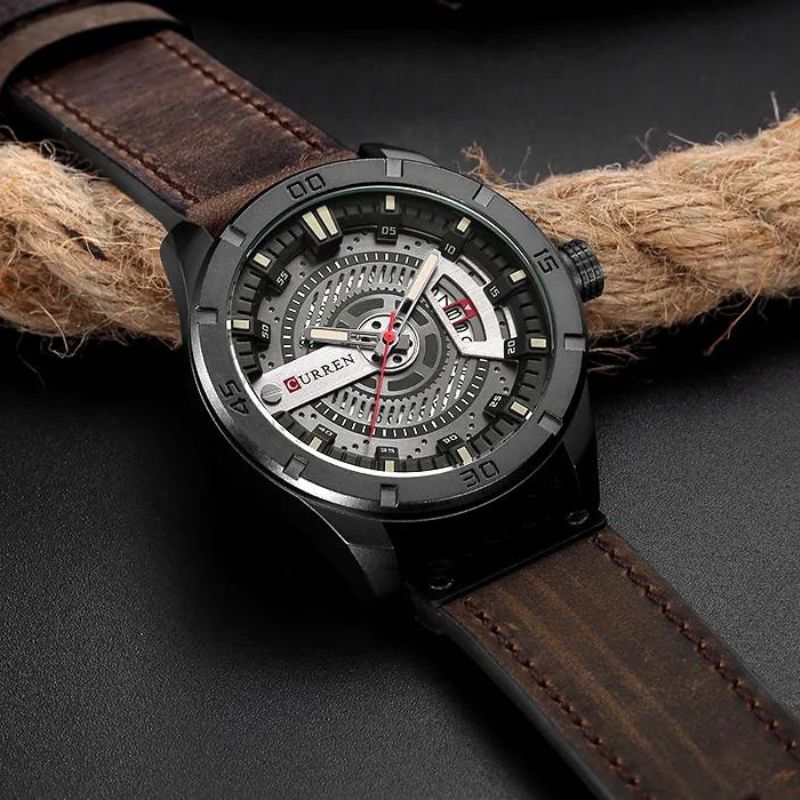 Herren Sportliche Militäruhr mit Quarzwerk