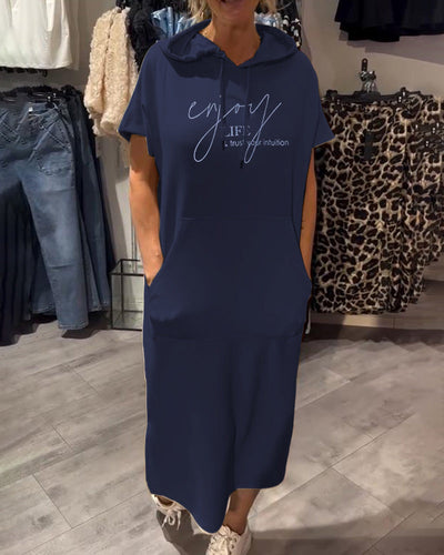 Saskia™ - Lässiges Hoodie-Kleid