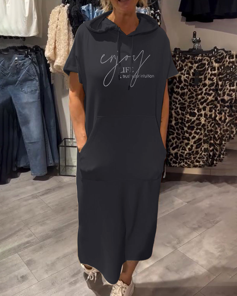 Saskia™ - Lässiges Hoodie-Kleid