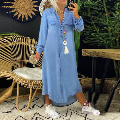 Sophie – Langärmligen Maxikleid