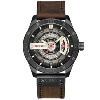 Herren Sportliche Militäruhr mit Quarzwerk