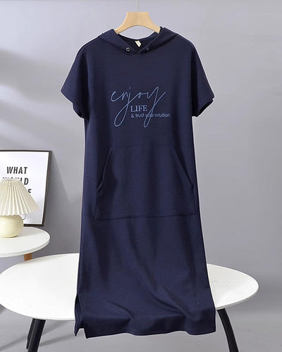 Saskia™ - Lässiges Hoodie-Kleid
