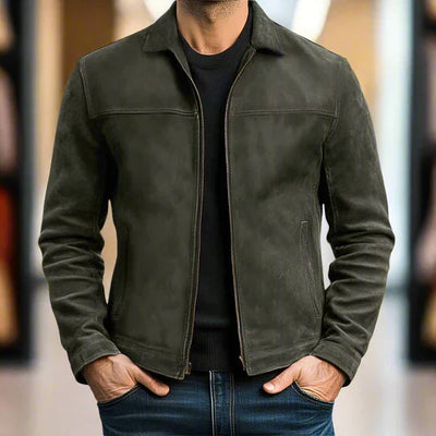 Mcmillan - Lederjacke Mit Reißverschluss