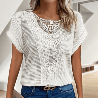 Elegante Bluse im Ibiza-Stil