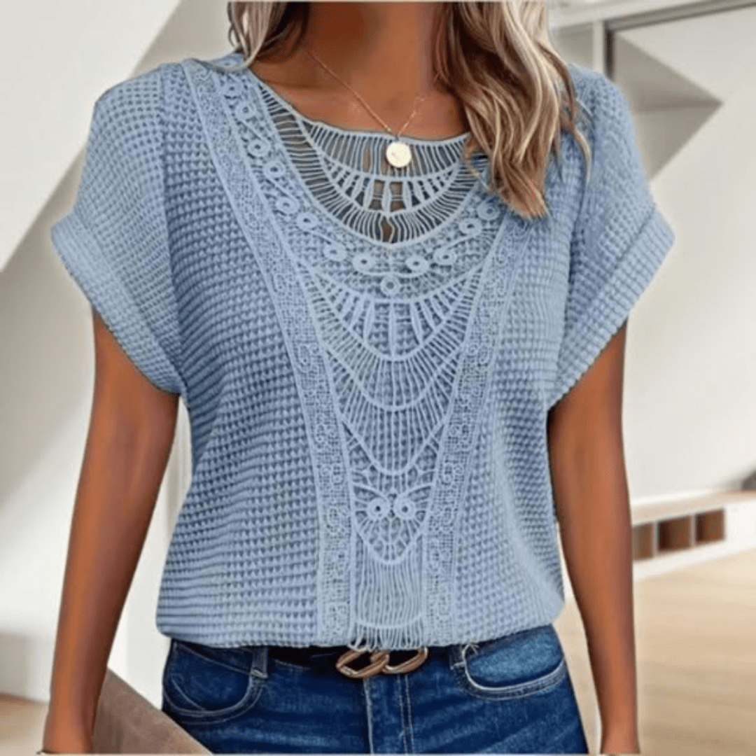Elegante Bluse im Ibiza-Stil