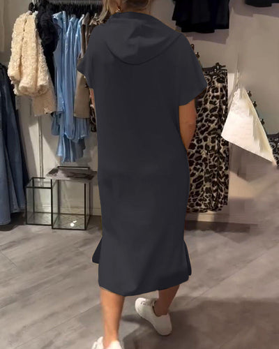Saskia™ - Lässiges Hoodie-Kleid