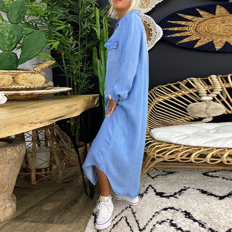 Sophie – Langärmligen Maxikleid