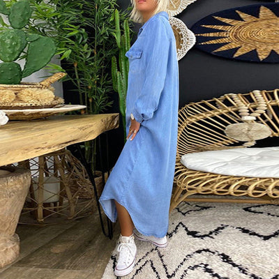 Sophie – Langärmligen Maxikleid