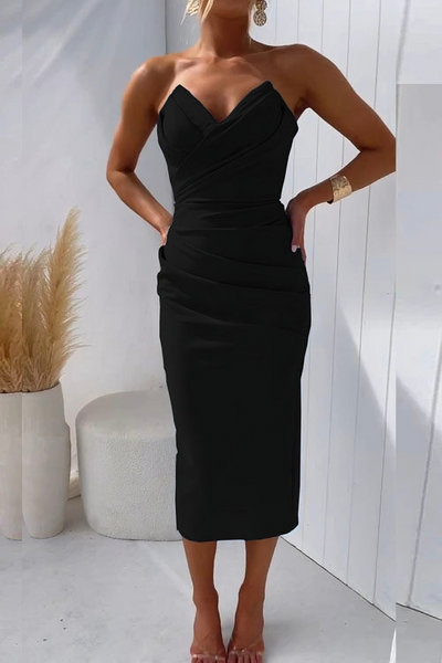 Rosa™ - Elegantes trägerloses Kleid