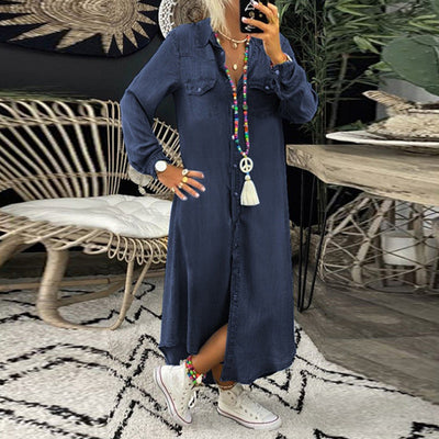 Sophie – Langärmligen Maxikleid