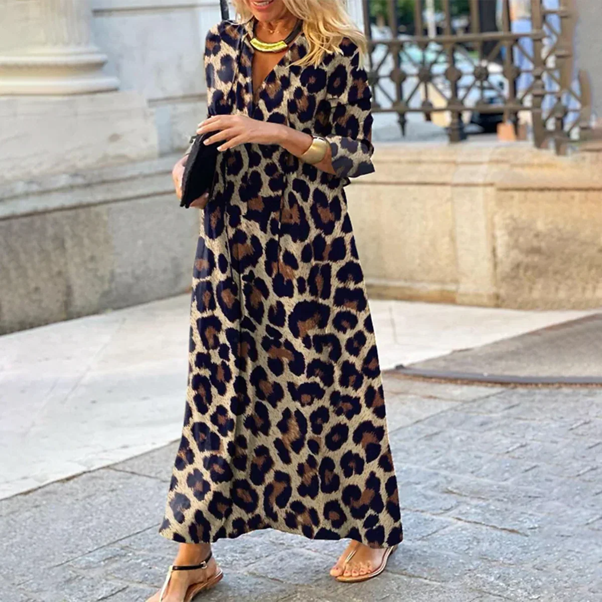 Silvie | Leopardenmuster-Kleid für mutige Weiblichkeit