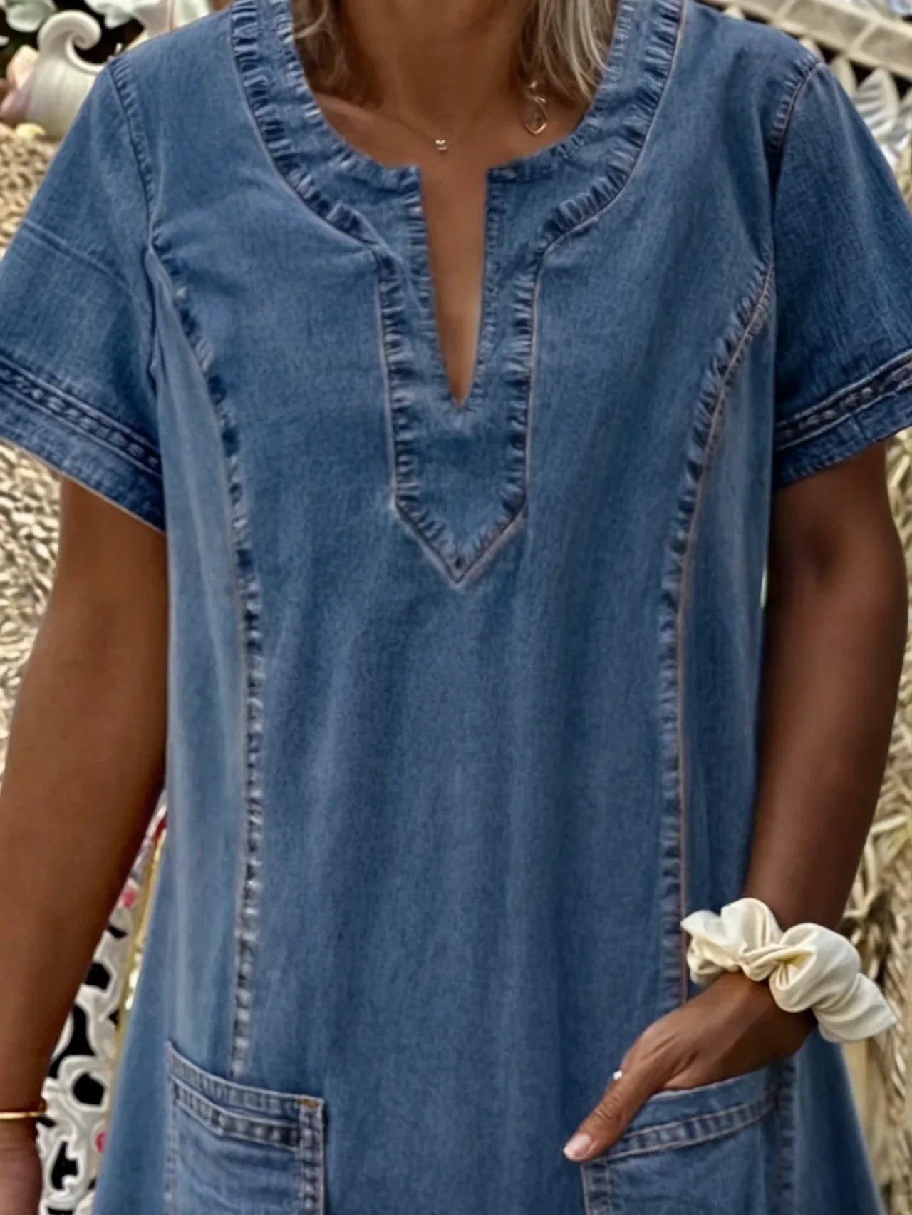 Mathea™ - Weiches Jeanskleid
