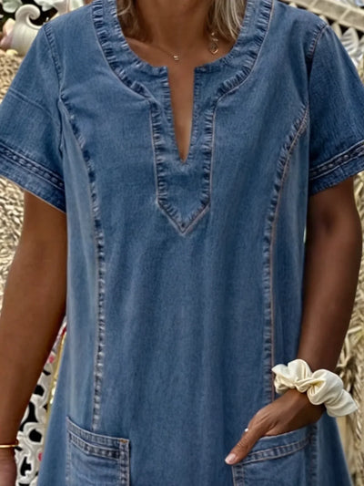 Mathea™ - Weiches Jeanskleid