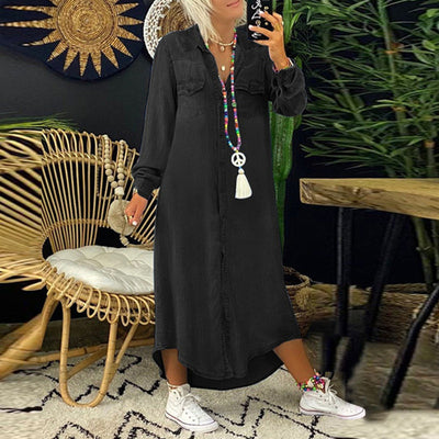 Sophie – Langärmligen Maxikleid