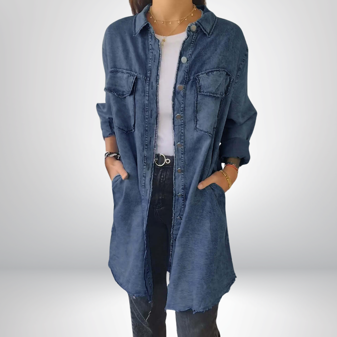 Daisy – Stilvolle und vielseitige langärmelige Jacke mit Kragen