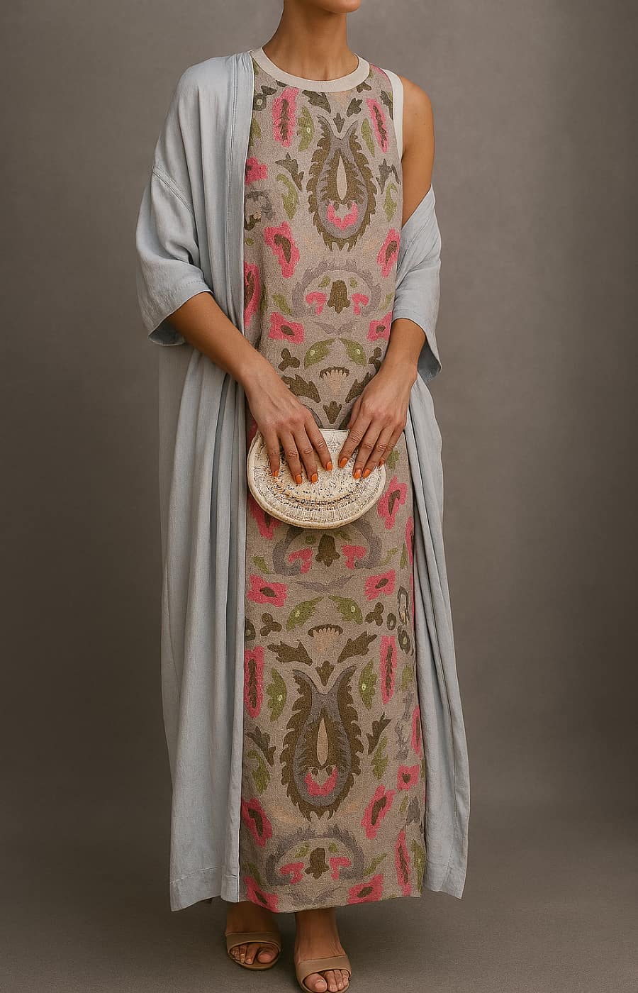 Raffaella™ - Elegantes Langkleid mit passender Stola und raffinierter Linie für besondere Anlässe