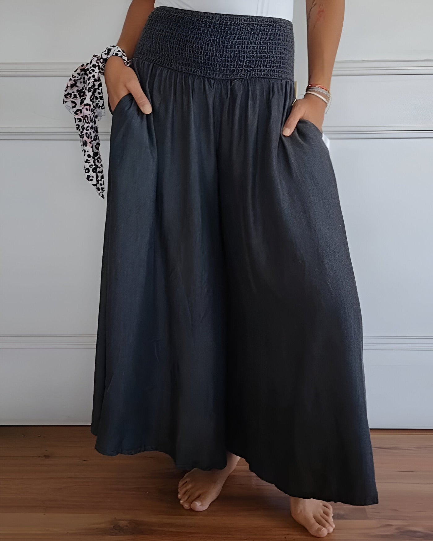 Bequeme Hose mit elastischem Bund
