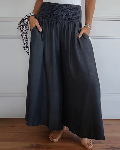 Bequeme Hose mit elastischem Bund