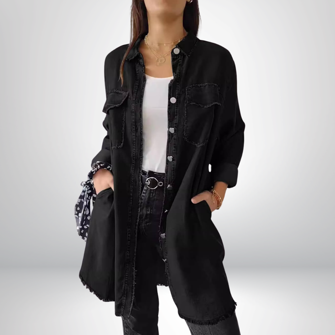 Daisy – Stilvolle und vielseitige langärmelige Jacke mit Kragen