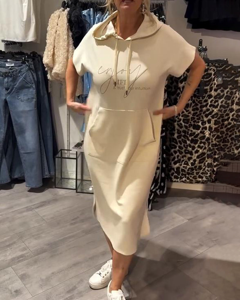 Saskia™ - Lässiges Hoodie-Kleid
