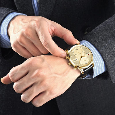 Luxuriöser Chronograph Quarzuhr