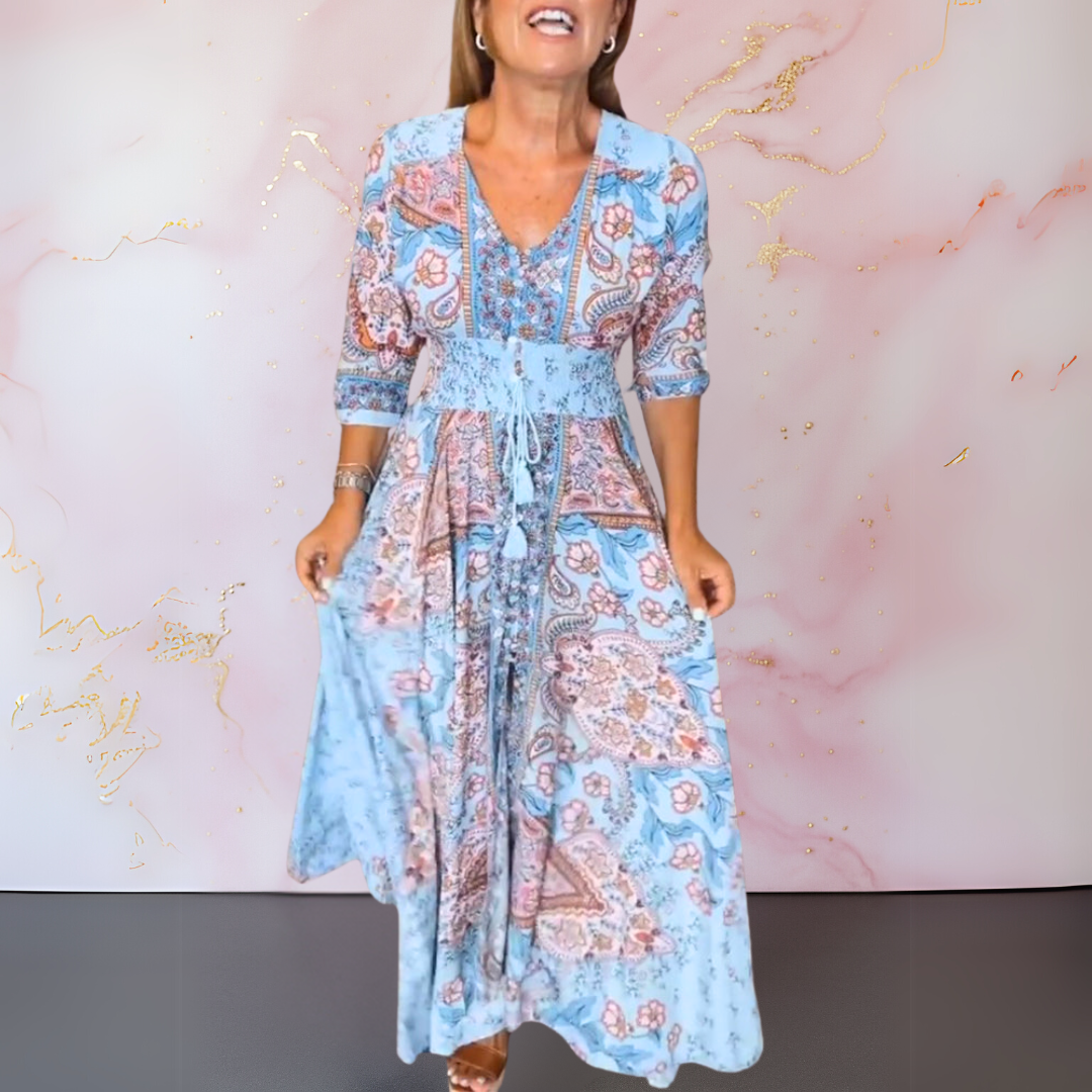 Marga™ – Elegantes Sommerkleid mit V-Ausschnitt