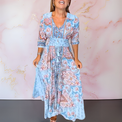Marga™ – Elegantes Sommerkleid mit V-Ausschnitt