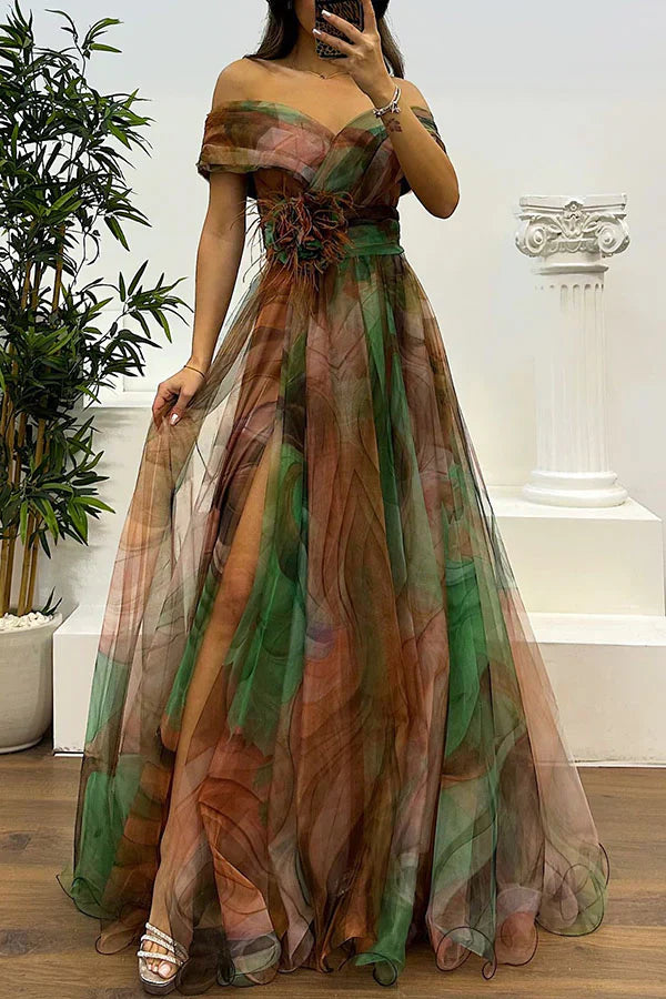 Sophia™ - Atemberaubendes schulterfreies Maxikleid