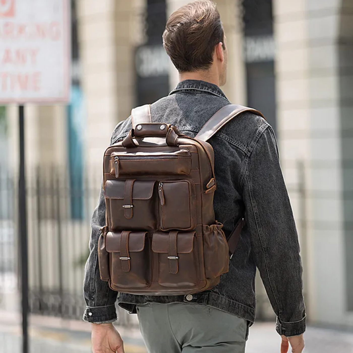 Davos™ - Laptop-Rucksack aus Leder
