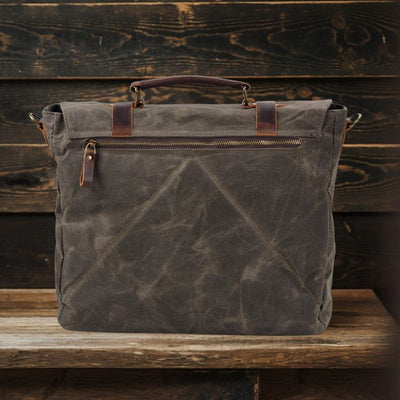 Messenger Bag aus Segeltuch und Leder | BRUGES