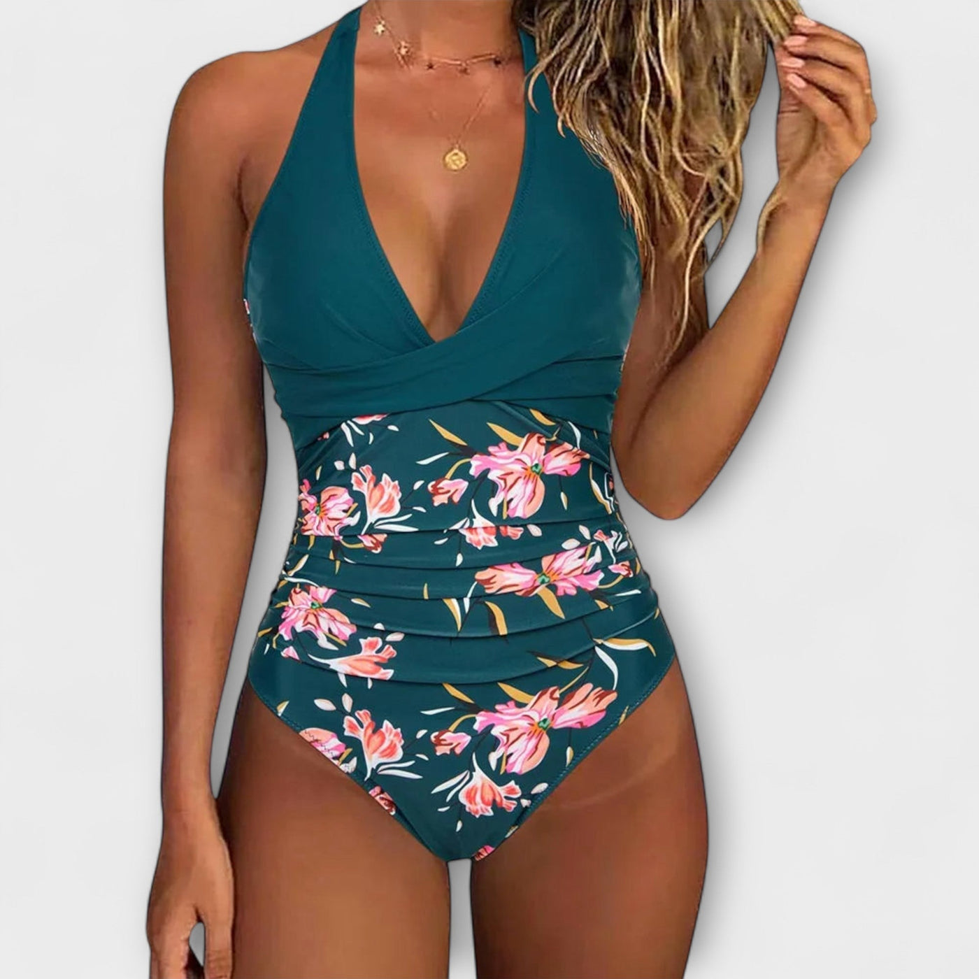 Lilly™ - Eleganter Damen-Badeanzug mit V-Ausschnitt