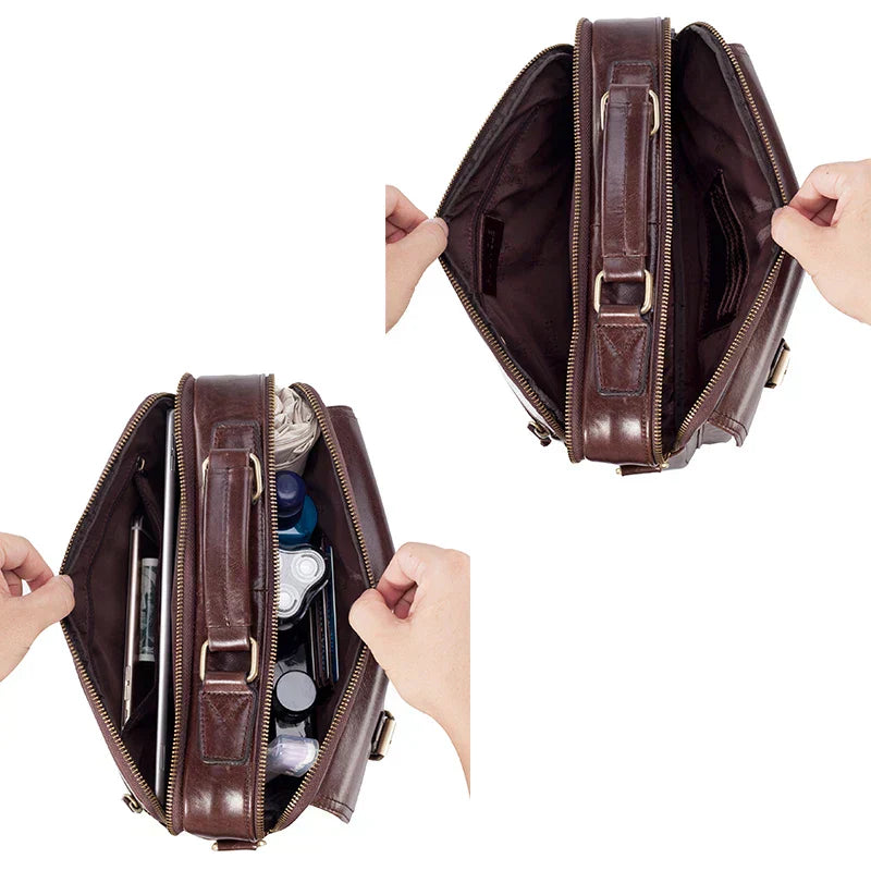Cullen | Messenger Bag aus echtem Leder für Männer