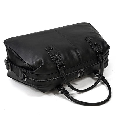 Schwarze Leder-Handtasche | AALBORG