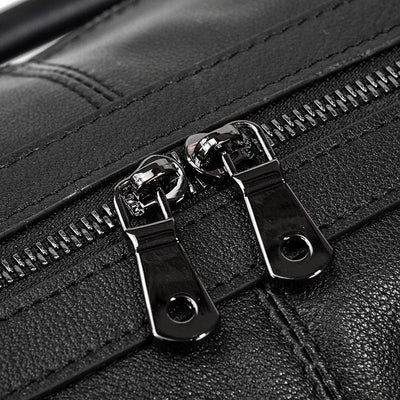 Schwarze Leder-Handtasche | AALBORG
