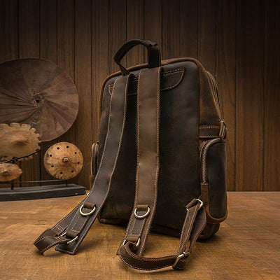 Basel™ - Brauner Lederrucksack