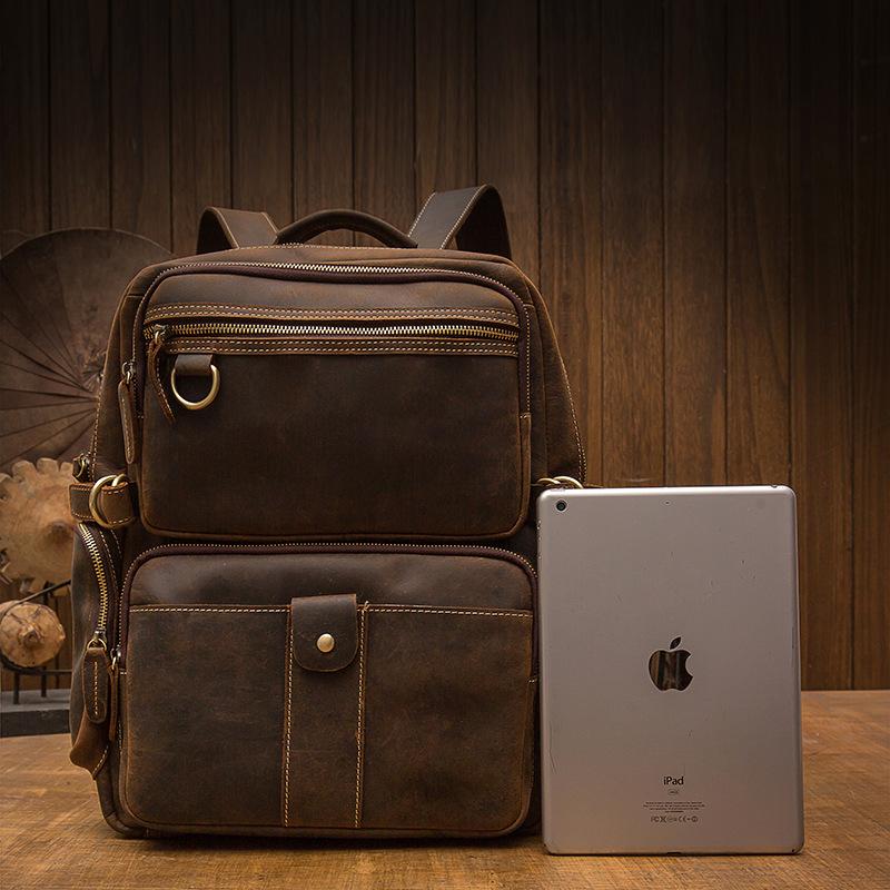 Basel™ - Brauner Lederrucksack