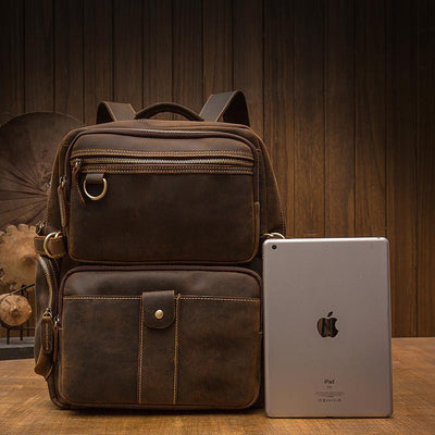 Basel™ - Brauner Lederrucksack