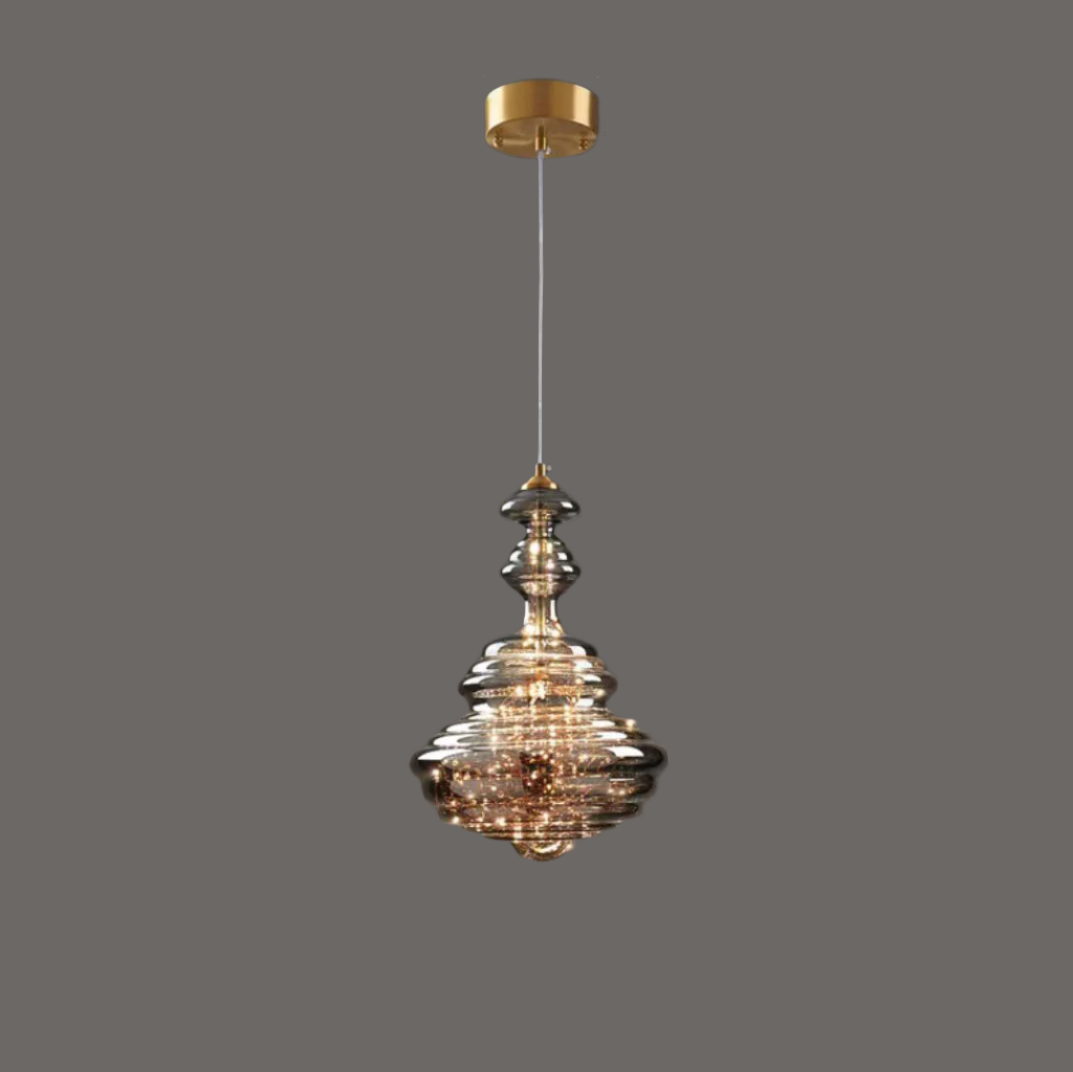 Moderne graue Glas-Sternenhimmel Pendelleuchte