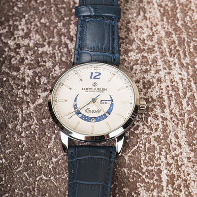 Elegante Luminous Uhr mit Mondphase