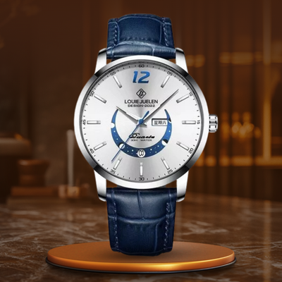 Elegante Luminous Uhr mit Mondphase