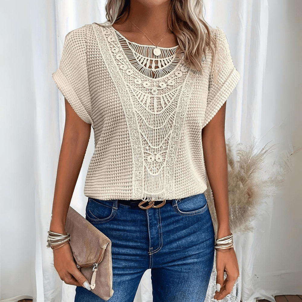 Elegante Bluse im Ibiza-Stil