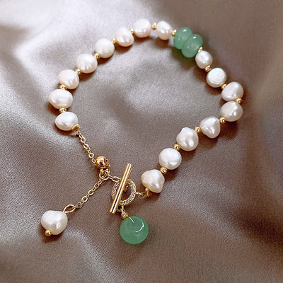 Luxus-Abenteuerarmband mit natürlichen Meeresperlen
