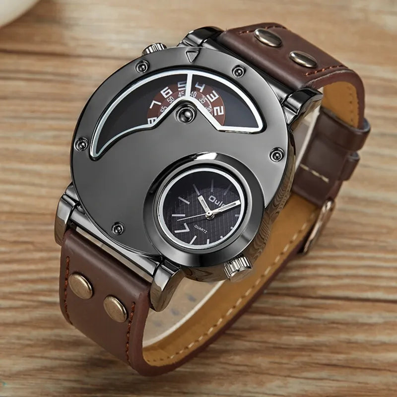 Luxuriöse Dual Time Uhr